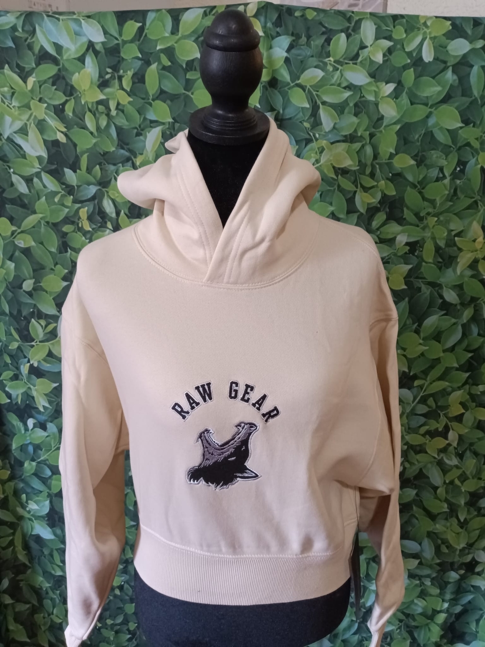 RAW GEAR Cream Women's Hoodie Sweater